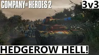 Hedgerow Hell! 3v3 Custom Map (Company of Heroes 2)