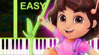 DORA THEME - EASY Piano Tutorial