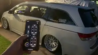 Bagged 4th gen odyssey on accuair e-level + ECU upgrade