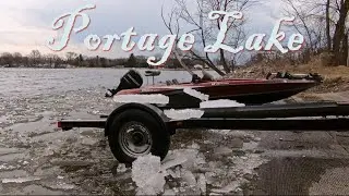 Ice Out Fishing on Portage Lake