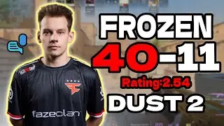FROZEN (40-11) rating:2.54 3-STACK +VOICE (dust2) | EU FACEIT RANKED l Aug 17, 2025