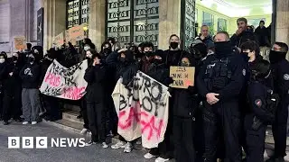 Mass strikes in France bid to halt President Emmanuel Macron&rsquo;s rise in pension age &ndash; BBC News