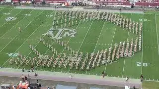 2022 Texas A&M Band Block T Formation