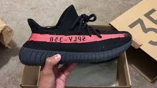 HforHype Yeezys Review- Black with Red Stripe