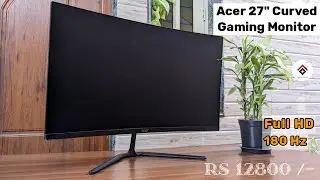 Игровой монитор Acer 27 дюймов Full HD с изогнутым экраном [180 Гц] | Игровой монитор до 12999 | ...