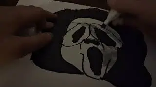 I COLOR GHOSTFACE FROM SCREAM @cartooningclub 