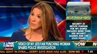 Lauri Mazzuchett- Jets-Patriots Fight- Fox News Your World with Cavuto 10.21.13