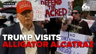 Trump tours 'Alligator Alcatraz': immigration center with gator guards opens in Florida