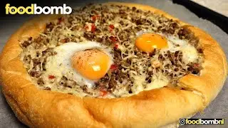#244 Turkse Pide met gehakt | Alternatief voor een pizza | Foodbomb