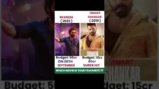 Skanda vs ismart shankar Movie Comaprision __ Box Office Collection _skanda _ismartshankar _shorts