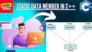 Static data member in c++ programming | hindi | coding genius