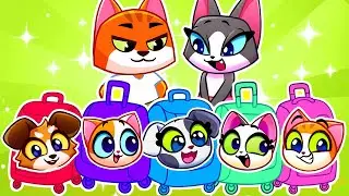 What&rsquo;s Inside the Luggage? 🧳✈️  Cat Family's Airport X-Ray Adventure | Learn Safety Rules for Kids