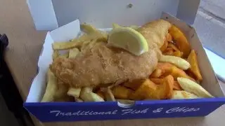EXETER ROAD, EXMOUTH, DEVON - KRISPIES FISH & CHIP SHOP