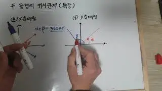 삼각함수 3강: 두 동경의 위치관계 ( 중요)