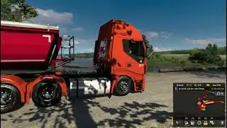 Saindo com uma carga com o caminhão Iveco e belas compahias na cabine , ETS2 1.57
