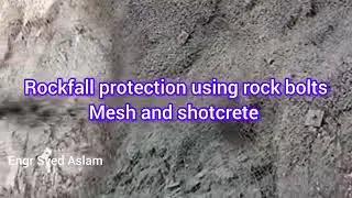 Slope stabilisation and rock fall protection