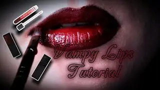 🩸🦇Quick VAMPY LIPS 🫦🩸 Tutorial #mysticforest/#lipstickcombo #vampiremakeup #lipgloss