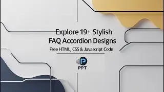 Explore 19+ Stylish FAQ Accordion Designs – Free HTML, CSS & JavaScript Code