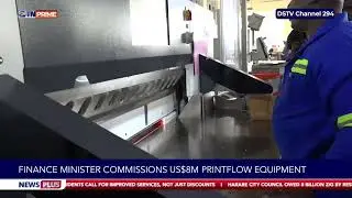 Finance minister commissions US$8M Print flow equipment