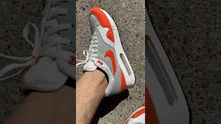 Nike Air Max 1 &lsquo;86 OG cosmic clay on foot in the sun. #sneakers  #unboxing
