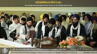 006 Bhai Rajbir Singh Jee Amritsar Tuesday AM Toronto July 2022 Annual Akhand Keertan Smaagam
