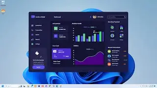 Modern Dark Themed UI Wallet Dashboard using Bunifu Framework in C# and VB NET