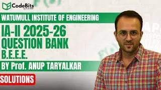 IA-II BEEE Question Bank Solutions 2025-26 | Watumull | Mumbai University | Prof. Anup Taryalkar