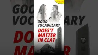 CLAT English is NOT about Vocabulary 📉 (The 80/20 Rule) #clat2027