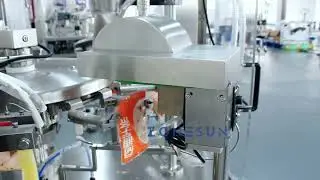 ZONESUN AUTOMATIC POUCH BAG FILLING AND SEALING MACHINE PREMADE POUCH ROTARY FILLER ZS-BZJ10P