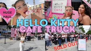 HELLO KITTY CAFE TRUCK | We Bought Everything HAUL / TASTE TEST #hellokitty #hellokittycafe
