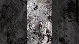 二子山 真珠入り 5.13a 7c+ 女性 クライミング　 Mt.Futago Climbing