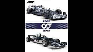 F1 AlphaTauri 2022 vs 2021 car #shorts