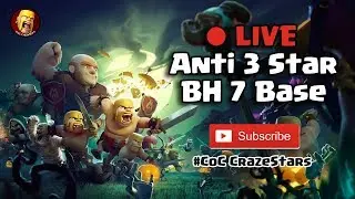 Best Builder Hall 7 Base Anti 3 Star With 🔴 Live Replay Proof | CoC CrazeStars