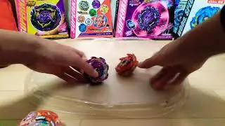 Beyblade burst Sparking triple battle! Glide ragnaruk vs Super hyperion vs Jet wyvern champ3