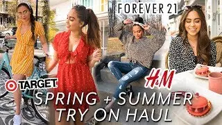 HUGE SPRING + SUMMER TRY ON HAUL // FOREVER 21, H&M, TARGET, + MORE! ♡