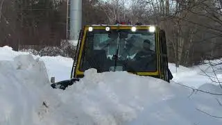 Annapolis Valley Ridge Runners BR 180 busting drifts on the Harvest Moon Trailway