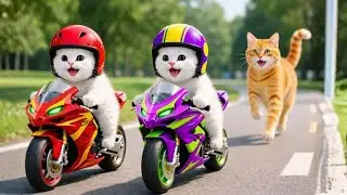 They Had No Money… So a Mother Cat Taught Her Kitten How to Earn a Dream 🐱💛🏍️