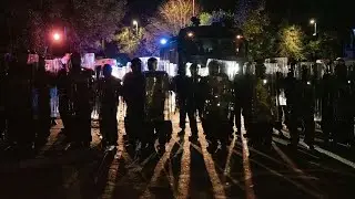 Chaotic migrant riots in Dublin leave GB News reporter brutally attacked by police