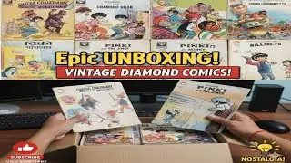 Unboxing Old Diamond Chacha Chaudhary Biloo Pinky Comics | Parcel 