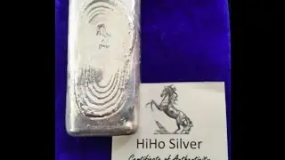 Unboxing A Beautiful Bunker Bullion Poured Bar From HiHo Silver!!