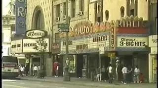 Broadway Theatre District in the 1980s
