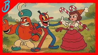 Batalla contra el Genio, el Payaso y la Dama de Dulce! 🍭🤡🧞 | Cuphead
