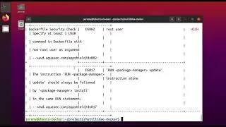 Vuln Scanning Dockerfile with Trivy