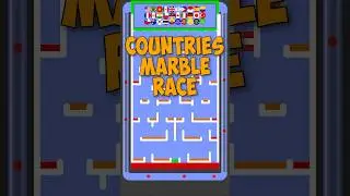 Countries Marble Race - Maze #marksmarbleracing #marbleracing #marblemaze