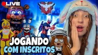 🟡JOGANDO COM INSCRITOS 🟡FREEFIRE  E ROBLOX AO VIVO🟡#aovivo #freefire #garenafreefire