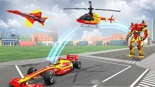 Helicopter Robot Transform Formula Car Robot Game