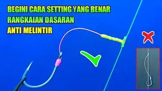 Anti Melintir! Rangkaian Pancing Dasaran Timah Bawah