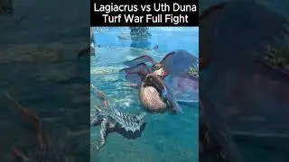 Lagiacrus vs Uth Duna Turf War  #monsterhunterwildsgameplay #mhwilds  #monsterhunter #yt #1m