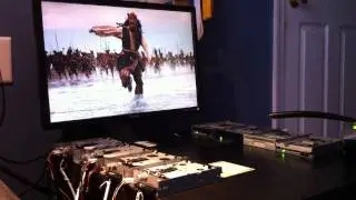 He's A Pirate on eight floppy drives