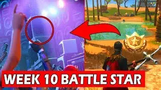 SECRET WEEK 10 BATTLE STAR LOCATION! *LOADING SCREEN* FORTNITE FREE TIER GUIDE